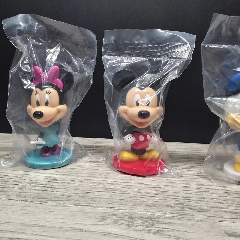Disney's Mickey, Minnie, Donald, Goofy Bobbleheads By Kellogg's - Cake Toppers‎